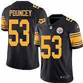 Nike Men & Women & Youth Steelers 53 Maurkice Pouncey Black Color Rush Limited Jersey,baseball caps,new era cap wholesale,wholesale hats